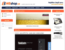 Tablet Screenshot of mb-shop.cz